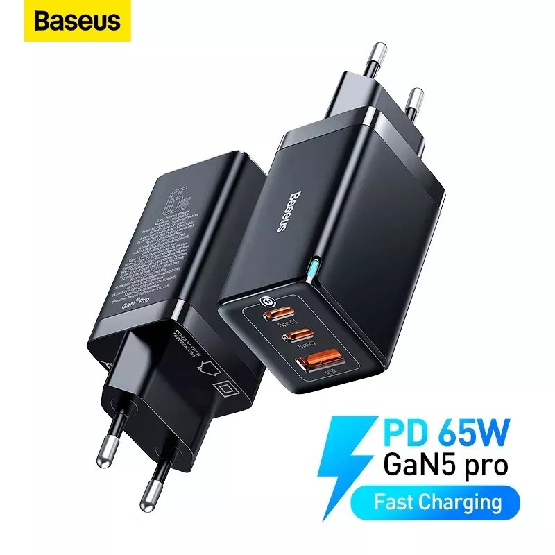 Baseus Gan 5 Pro 3 Output Charging Qc 3.0 4.0 Gan Fast Charging Ori