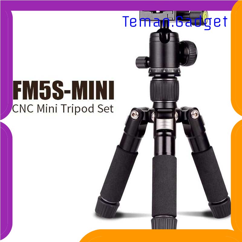 TG - KMR XILETU Tripod Mini 5 Section Portable Aluminium with Ball Head - FM5S-MINI