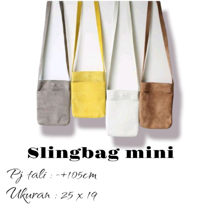 Grosir slingbag handphone mini, slingbag bahan drill premium