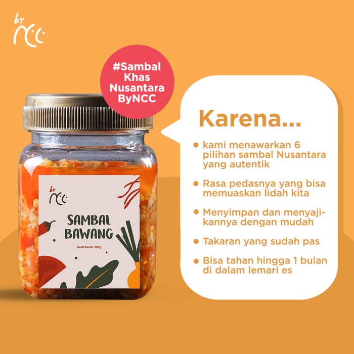 

Terlaris ✨ -SAMBAL BAWANG PEDAS NIKMAT RUMAHAN NCC2.2.23