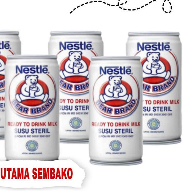 

℗ Bear brand 189 ml susu beruang paket isi 5 kaleng ♦