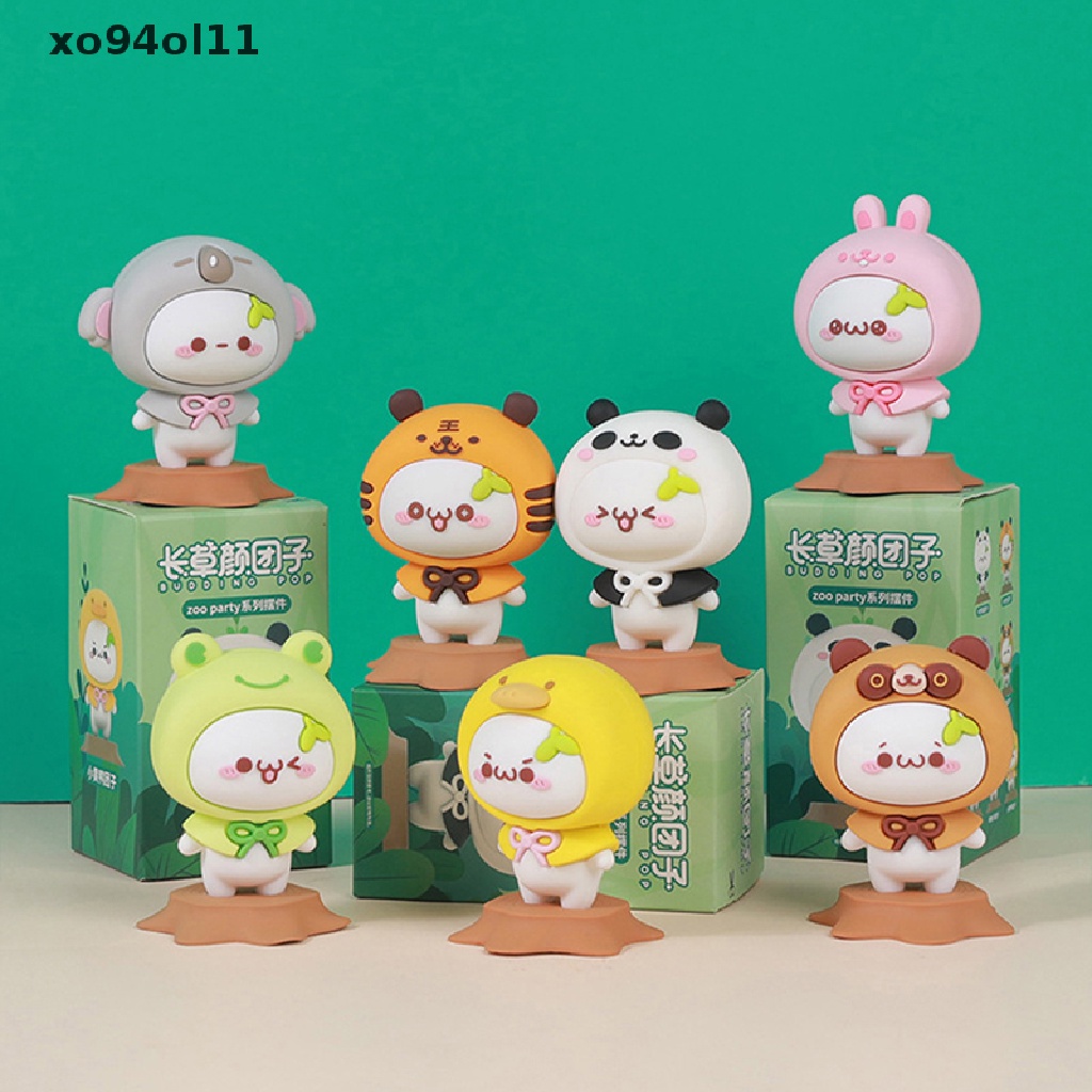 Xo De the Ornaments Cute Zoo Party Cat Blind Box Action Figure Kejutan Mainan OL