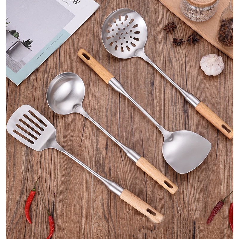 Spatula sodet irus skimmer stainless steel tebal