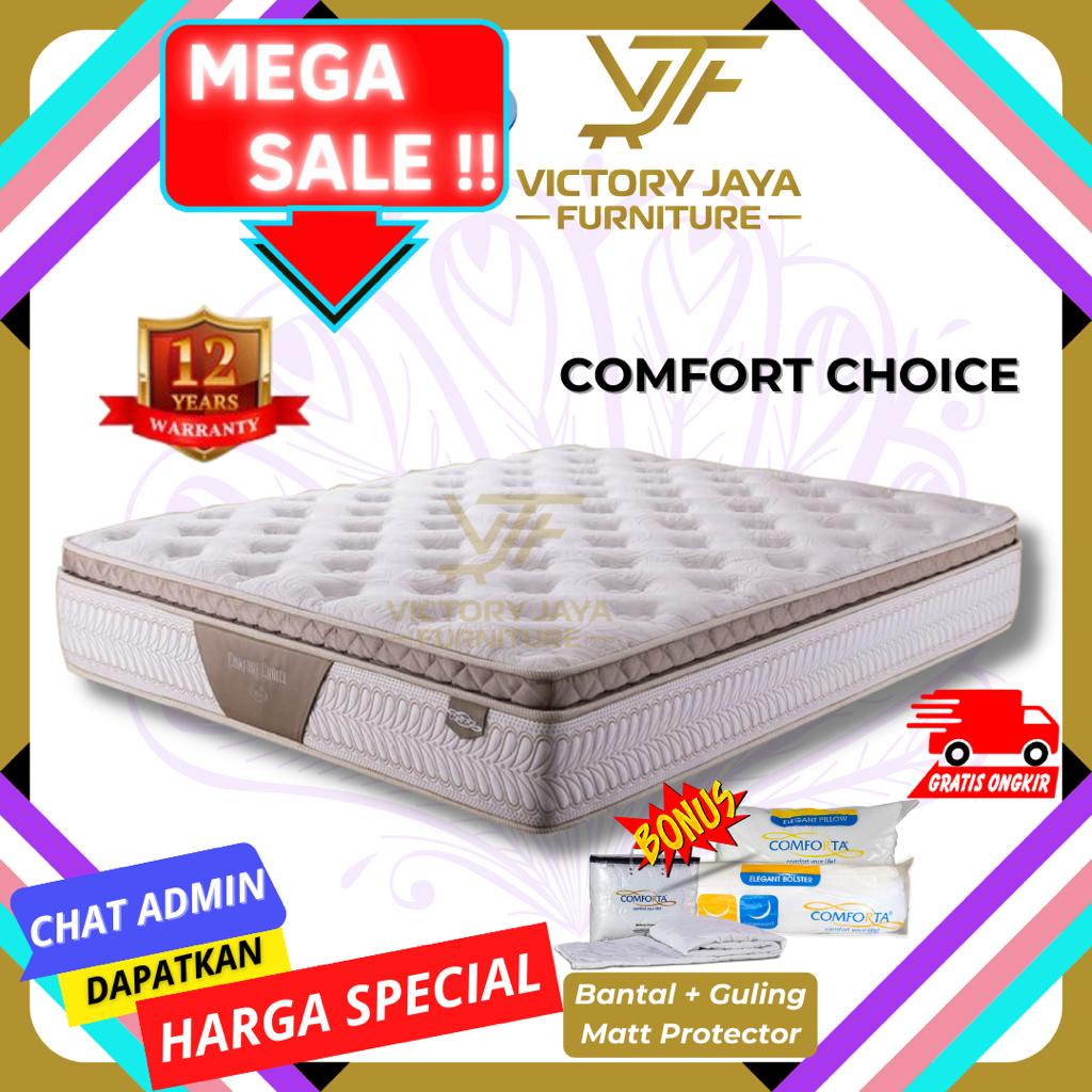 Kasur Spring Bed Comforta New Comfort Choice (Hanya Kasur) Uk 180x200