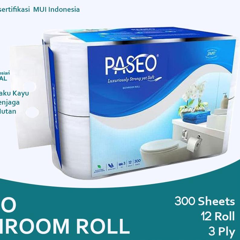 ➾ Tissue Paseo Elegant Toilet Roll / Tissue WC 12 Roll ➤