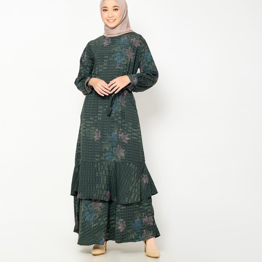Terlaris ZM Zaskia Mecca - Cindy Dark Green Gamis - Jelita Indonesia - Edisi Pulau Mentawai ✤nzg✧