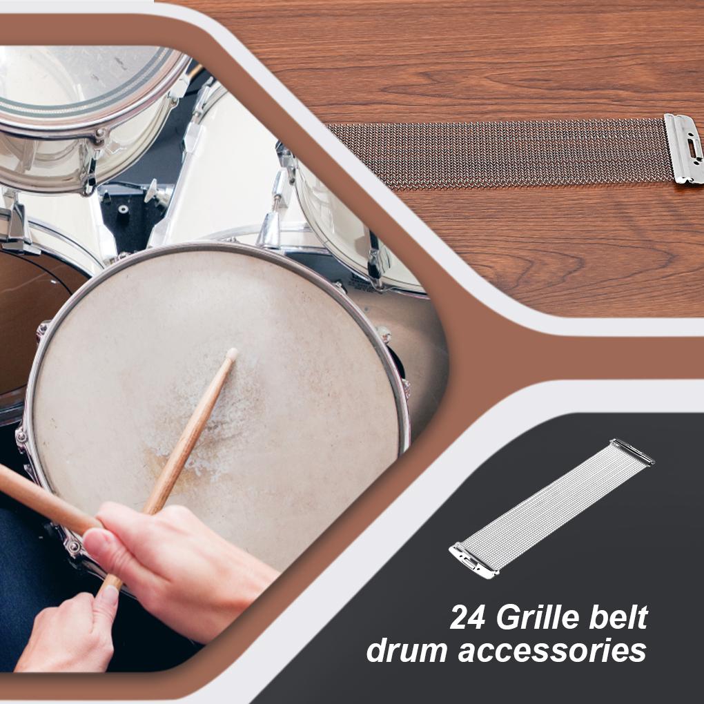 Huit 12inch Drum Perak Baja Kawat Profesional Panjang 33cm Pengganti Nada Logam Seimbang Spring Parts Instrumen