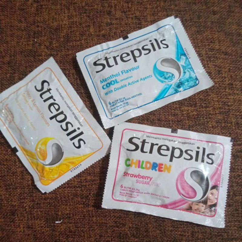 Strepsil 6 butir @2,6g Permen pelega Tenggorokan