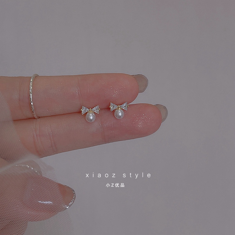 Korea Fashion Ikatan Simpul Mutiara Stud Earrings Wanita Baru Anting Eardrops Hadiah