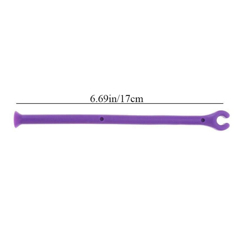 [Elegan] Stemware Saver Purple Silicone Flexible Bar Alat Dapur Dapat Ditekuk Adjustable Wine Glass Holder