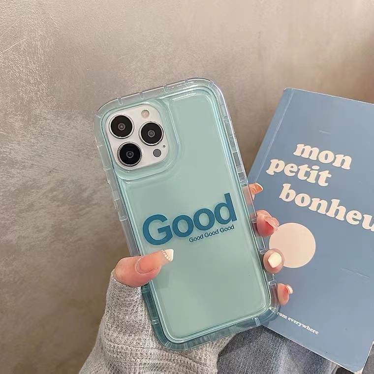 Smiple Soft Phone Case Kompatibel Untuk IPhone Casing14 13 11 12 Pro XS Max X XR 78 Plus TPU Silikon Transparan Shockproof Cover