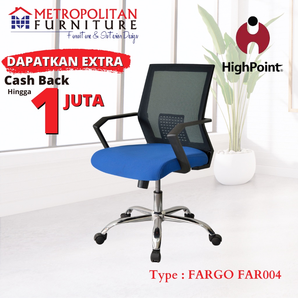 Kursi Kantor  HIGHPOINT Bangku Kerja Office Chair Fargo Far004