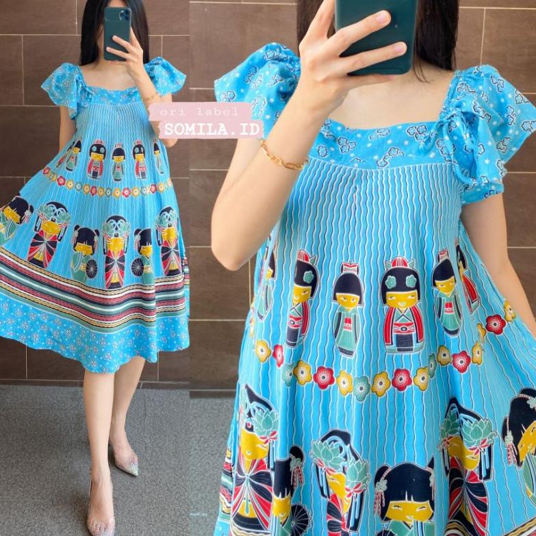 GROSIR DASTER SOMILA.ID KLOK SERUT KERUT PUNDAK BATIK BU TEJO SUSHI (KODE Z7235)