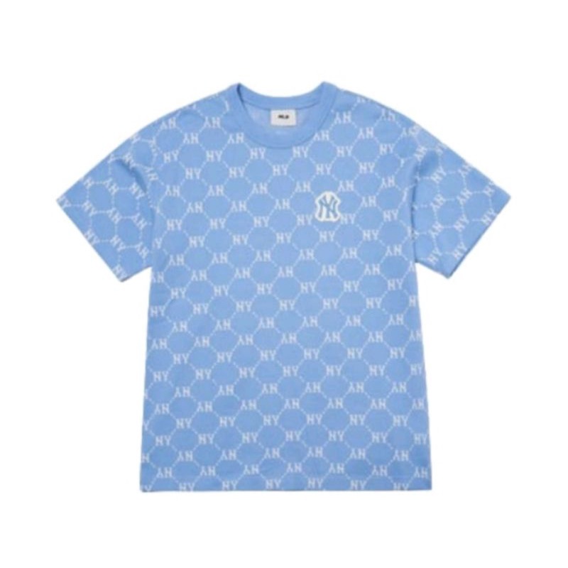 T-SHIRT MLB DIAMOND MONOGRAM SHORT SLEEVE BLUE