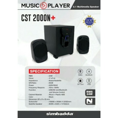 Speaker Simbadda CST 2000N+