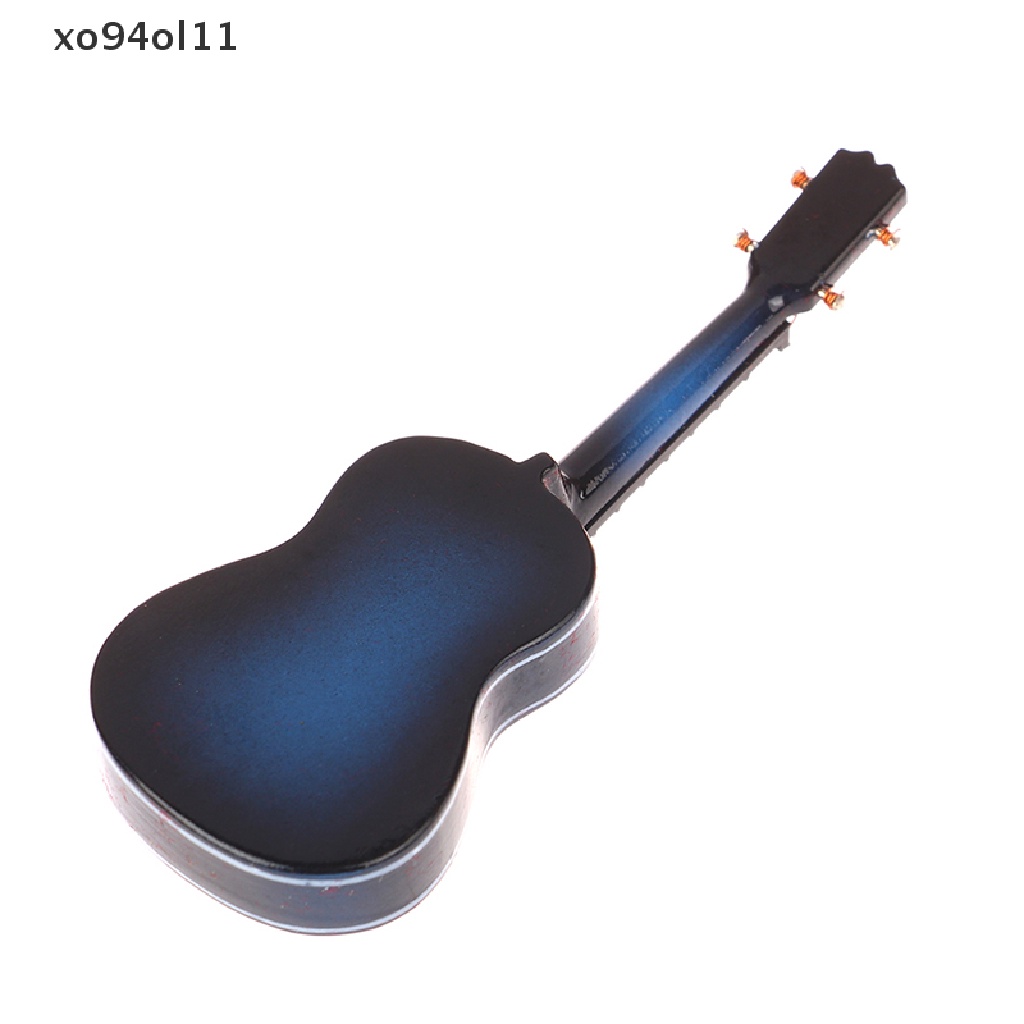 Replika Model Gitar Mini XO Miniatur Model Gitar Dengan Stand Dan Case Mini OL