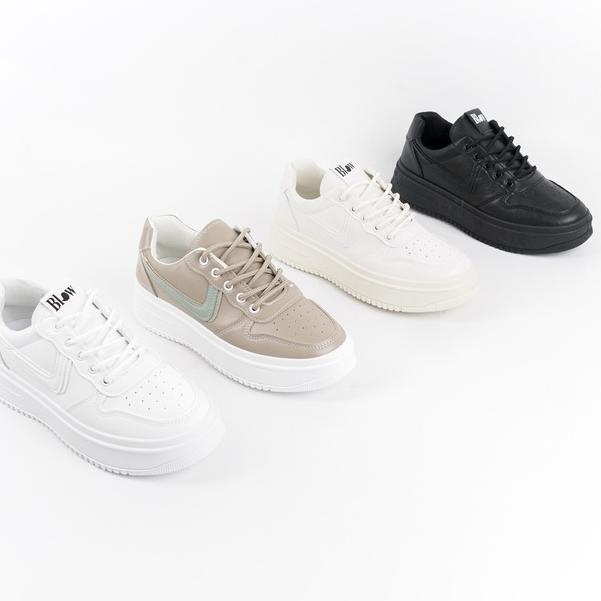 Best Seller Blow Faye Sepatu Sneakers Wanita Sport Shoes White Sepatu Sekolah BLJIS 7