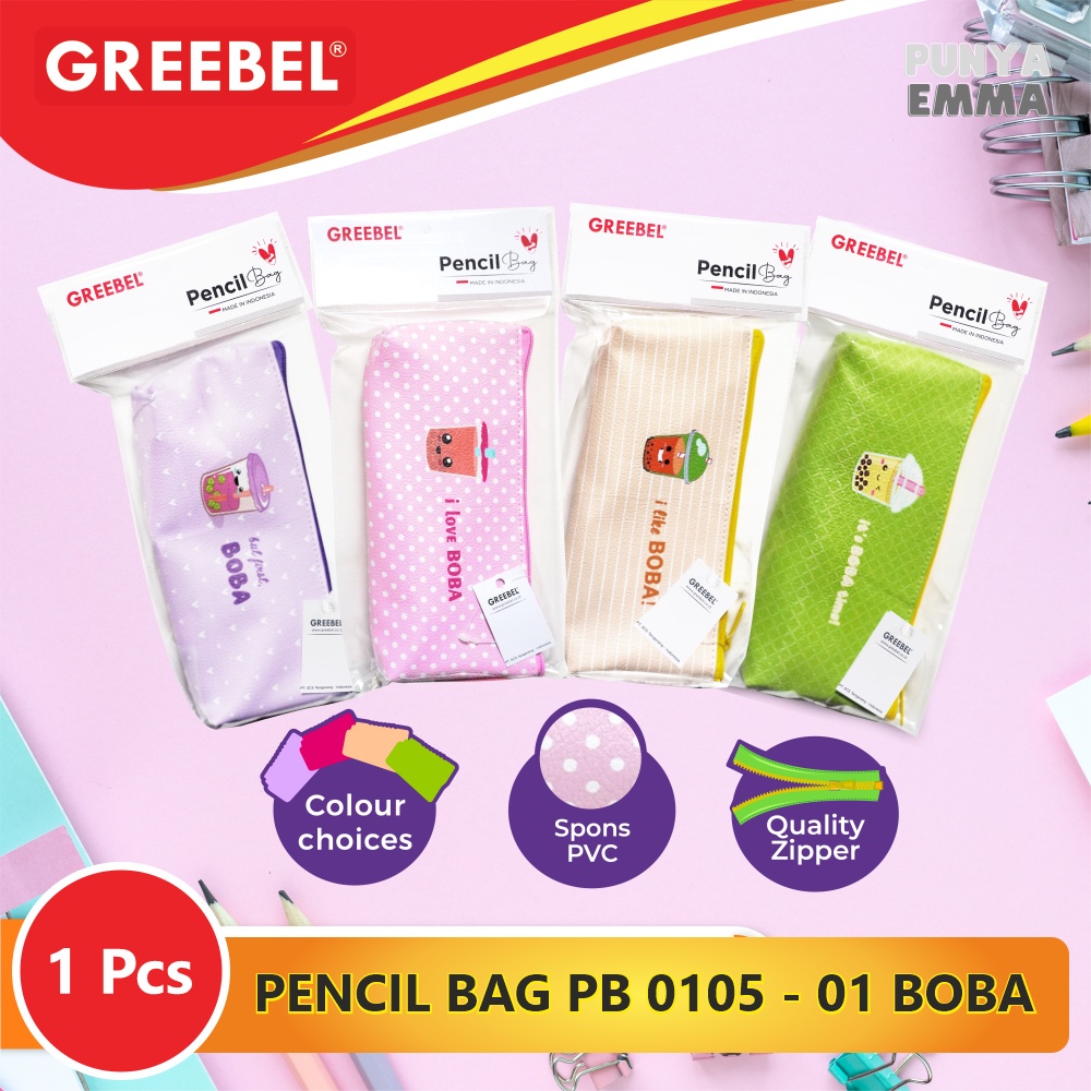 

GREEBEL PENCIL BAG / TEMPAT PENSIL 0105-01 BOBA