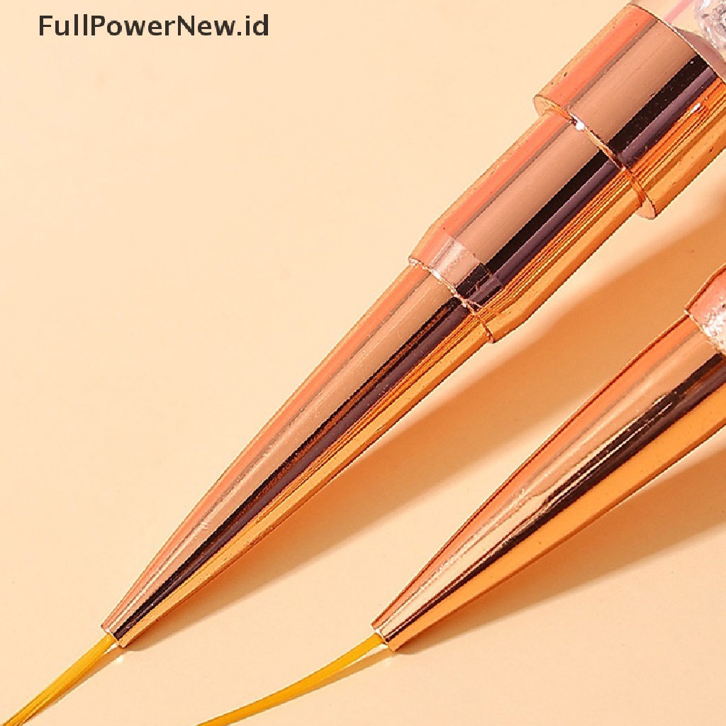 Power 1Pcs Double Head Nail Art Liner Brush Paing Pen UV Gel Brushes Menggambar ID