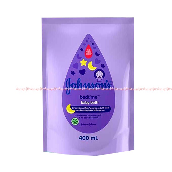 Johnson's Baby Bedtime 400ml Baby Bath Refill Sabun Cair Membantu Bayi Tidur Nyaman Membersihkan Kulit Bayi Yang Lembut Kemasan Refill ISi Ulang Jonson