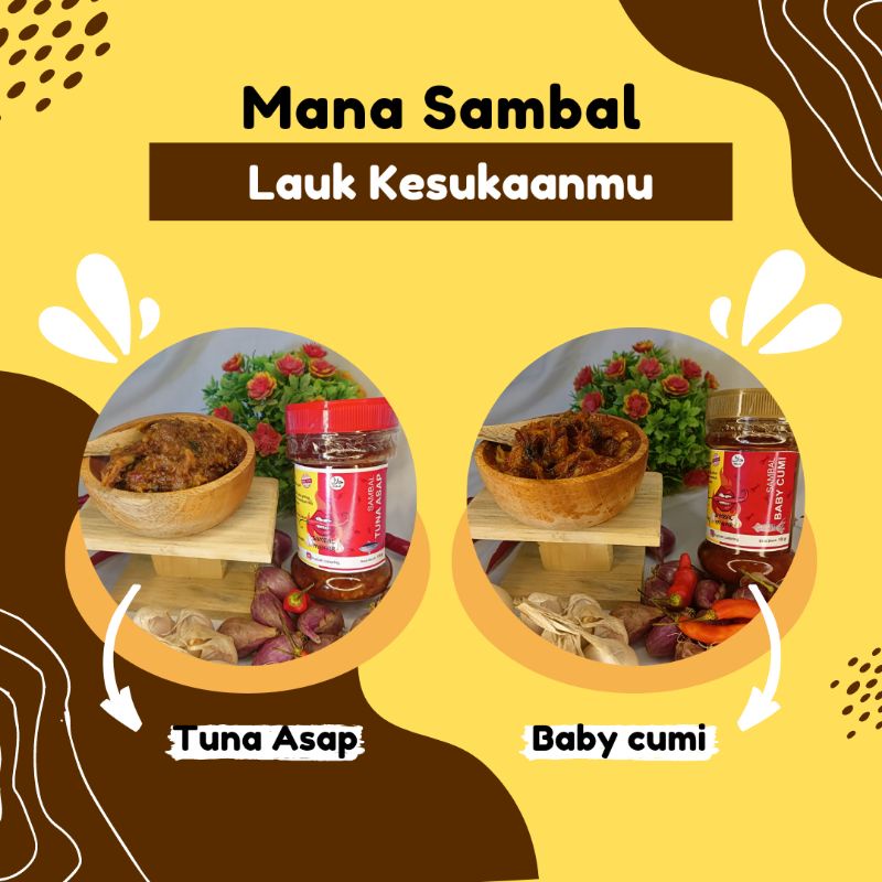 

[TANPA PENGAWET NETTO 150GR] SAMBAL BABY CUMI, SAMBAL TUNA ASAP, SAMBAL PECEL KHAS MADIUN HOME MADE