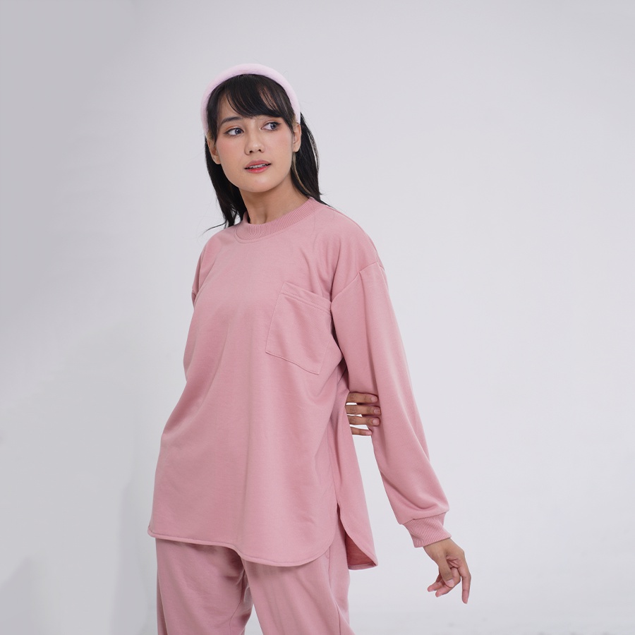 HOODIE GOODIE Lifestyle Oversized Sweater Cranberry