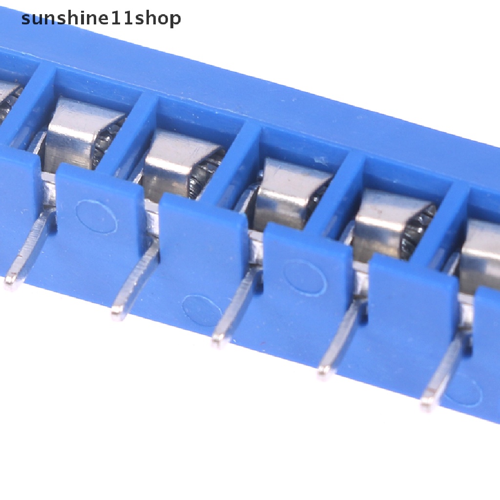 Sho 10pcs Pitch 5.0mm Lurus 3P 4P 5P 6P Sekrup PCB Terminal Block Konektor N