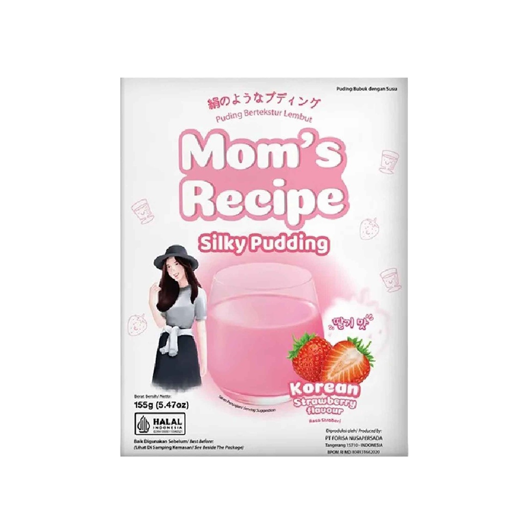 MOM'S RECIPE/ SILKY PUDDING/KOREAN STRAWBERRY/PUDING 155g