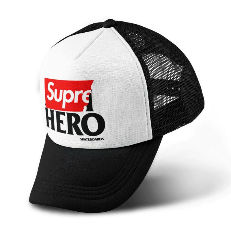 Topi Trucker Supreme x Anti Hero/Snapback Supreme x Anti Hero