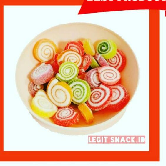 

✮ Jelly Thailand Roll Lingkaran / Permen Jeli Kiloan / Jely Buah 500 Gram ★