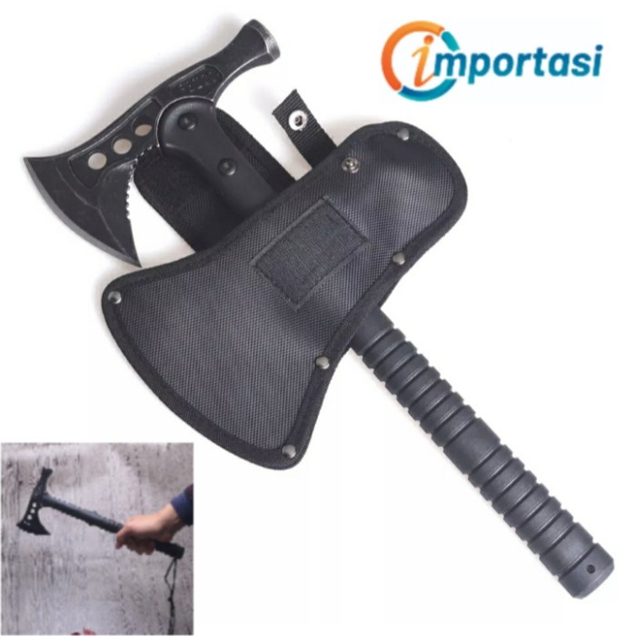 Tomahawk Axe Hammer Kapak & Palu Tactical Camping Outdoor Tools 2 In 1 028