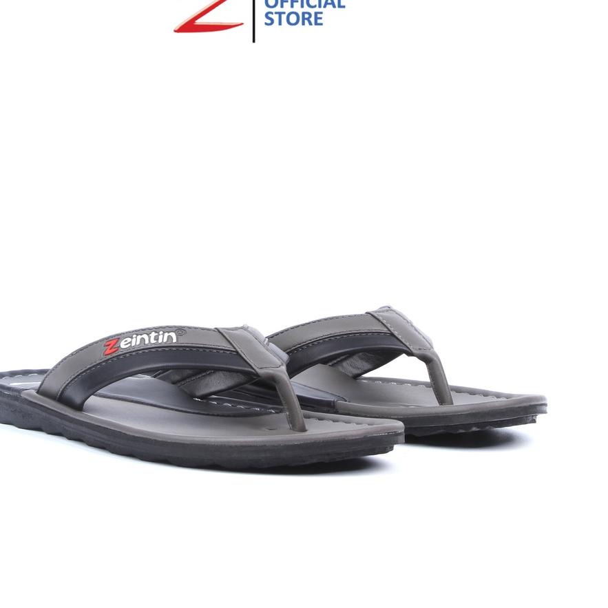♪ Zeintin - Sandal Pria Zeintin Bahan Kulit Sintetis Fashion Pria Sendal Pria Jepit Zeintin KK ➯