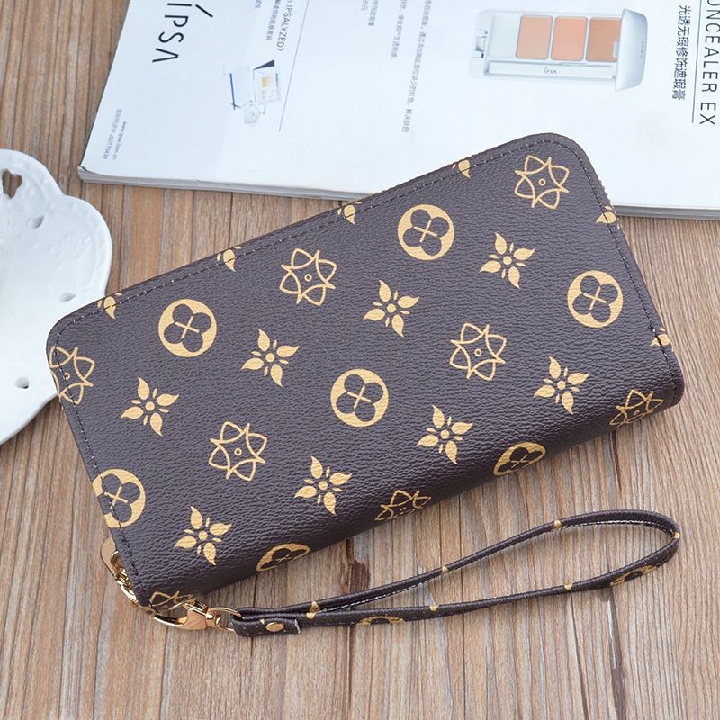 DOMPET PANJANG WANITA KULIT COKLAT WALLA WA638B7 IMPORT PREMIUM 2 RESLETING KOREA MUAT HP SLOT KARTU KOIN BRANDED REMAJA KEKINIAN SIMPLE FASHION BATAM LUCU
