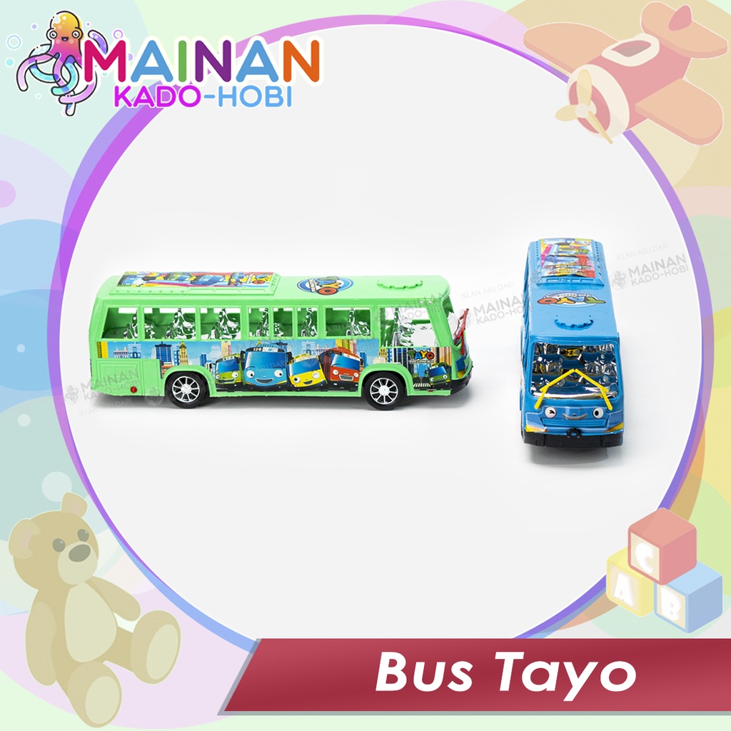 MAINAN ANAK KADO LAKI MINIATUR DIECAST PULLBACK LITTLE BUS SEKOLAH TAYO