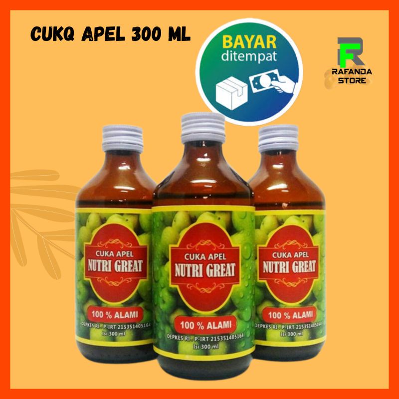 Nutri Great Cuka Apel 100% Alami 300ml