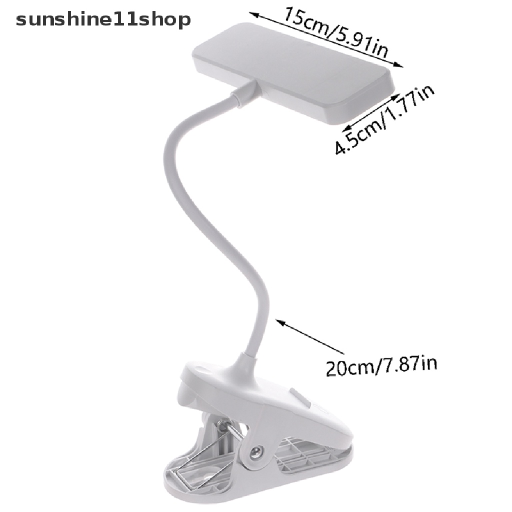 Sho Lampu Meja Dengan Klip Peredupan Stepless Led Lamp Rechargeable Bedside Night Light N