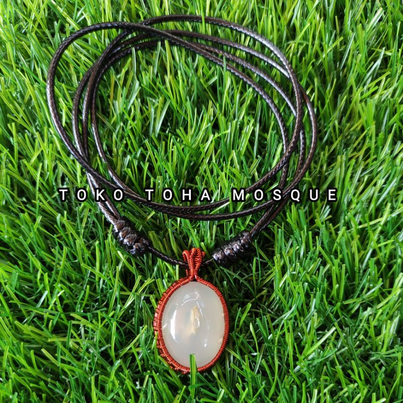 kalung etnik liontin batu akik Combong (N)