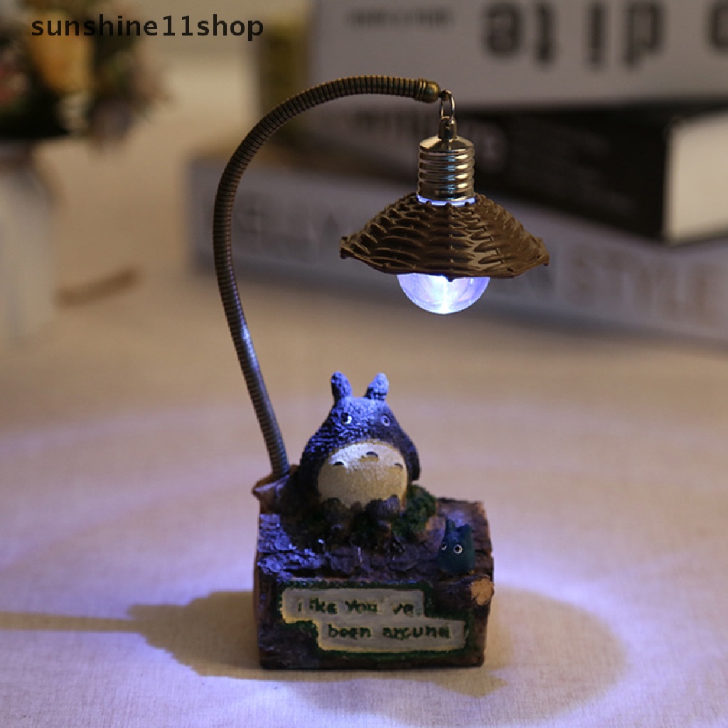 Sho Kartun Totoro Hadiah Kreatif Anime Japanese-style Night Light Hand-made Hadiah Siswa Lampu Kamar Dekorasi Lampu Kamar Tidur N