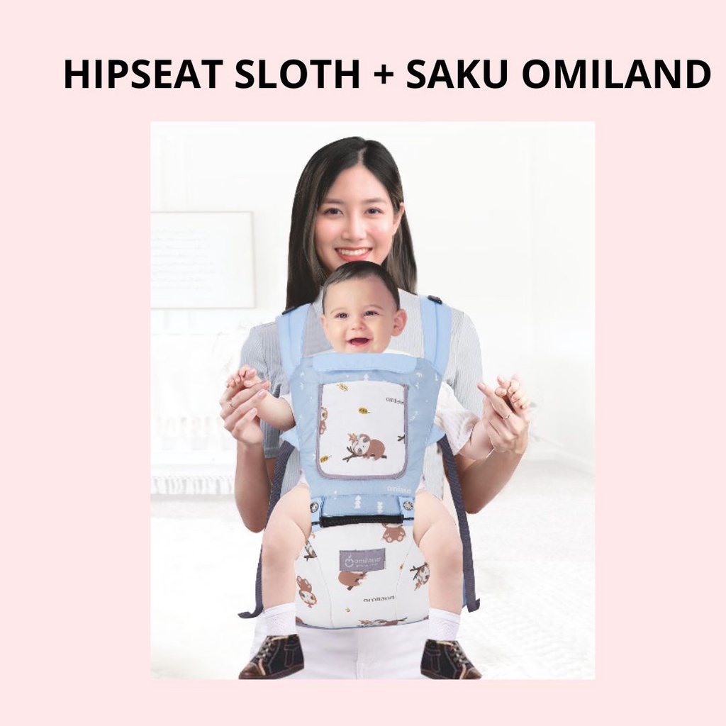 Omiland Gendongan Hipseat Sloth + Saku OB551512