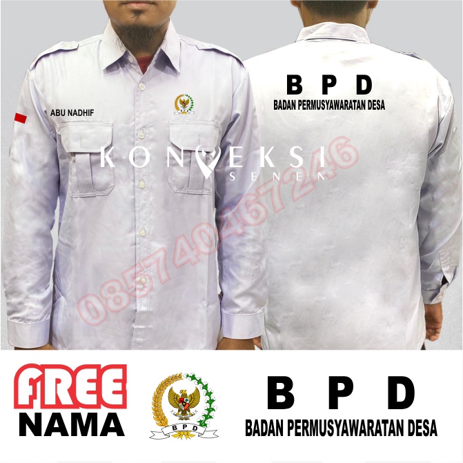 Kemeja BPD baju BPD seragam BPD Pdh BPD kemeja kerja BPD baju kerja BPD kemeja badan pemusawaratan Desa