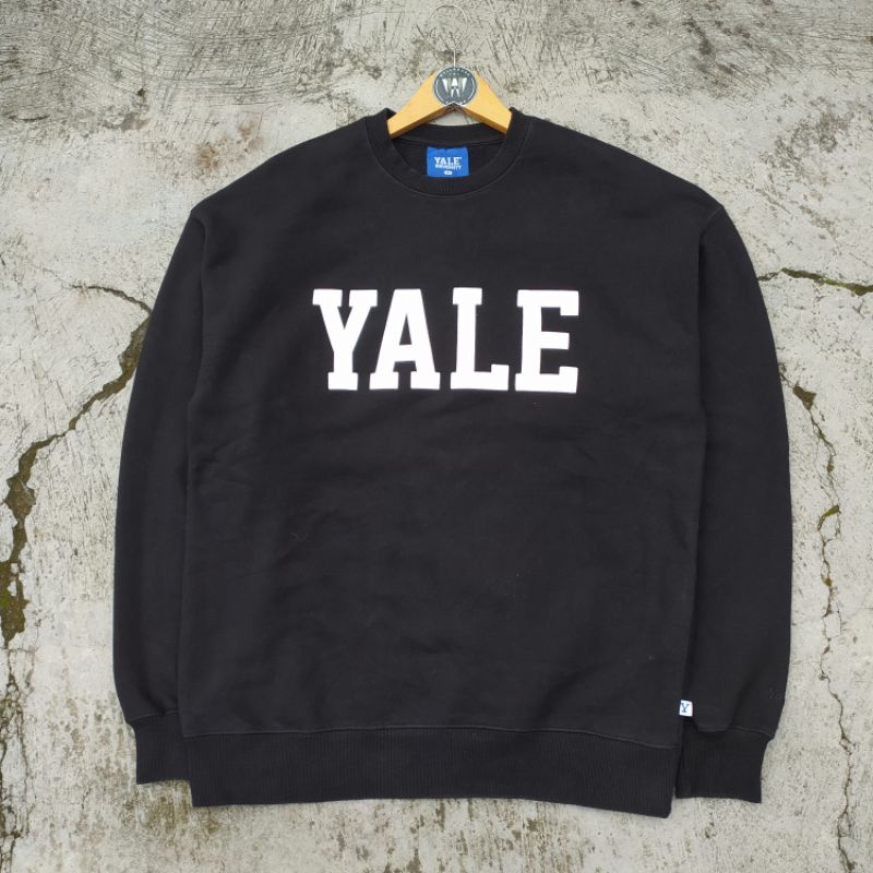 CREWNECK YALE UNIVERSITY / CN YALE UNIVERSITY HITAM
