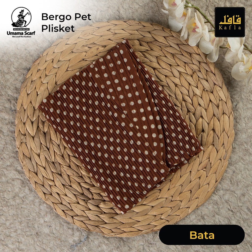 Hijab/Kerudung Bergo Plisket Pet Umama Scarf