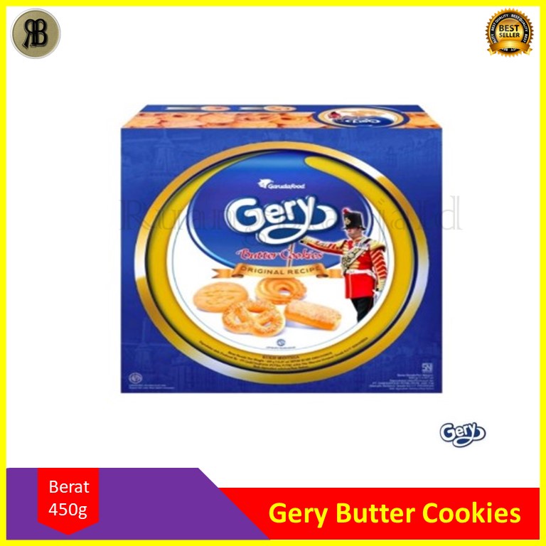 Jual Gery butter cookies 450gr / Biskuit Kaleng wafer Hollanda kue