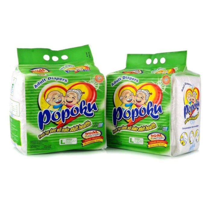 Diaper Popoku Pampers Dewasa Tipe Perekat L 10