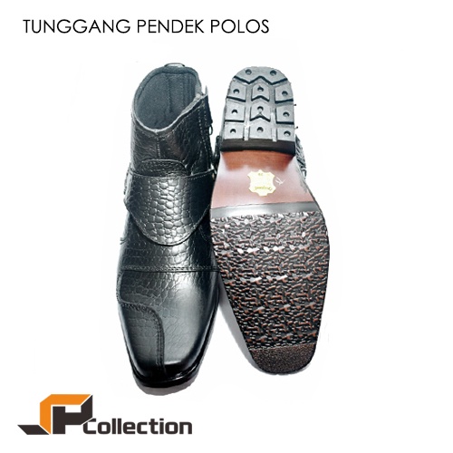 SPC Sepatu Tunggang Polos Untuk Bikers Saat Touring atau Pemain Band