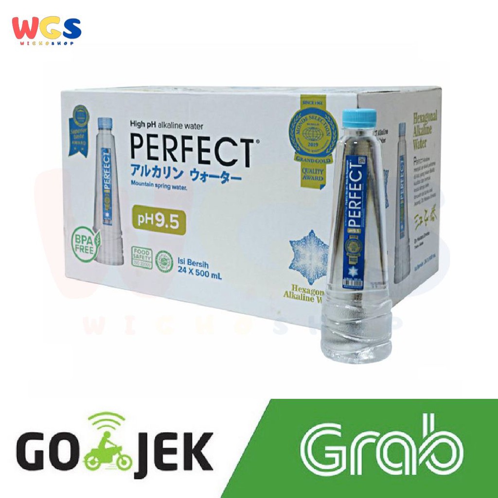 Perfect Alkaline Water 24 blt x 500 ml - Gojek / Grab