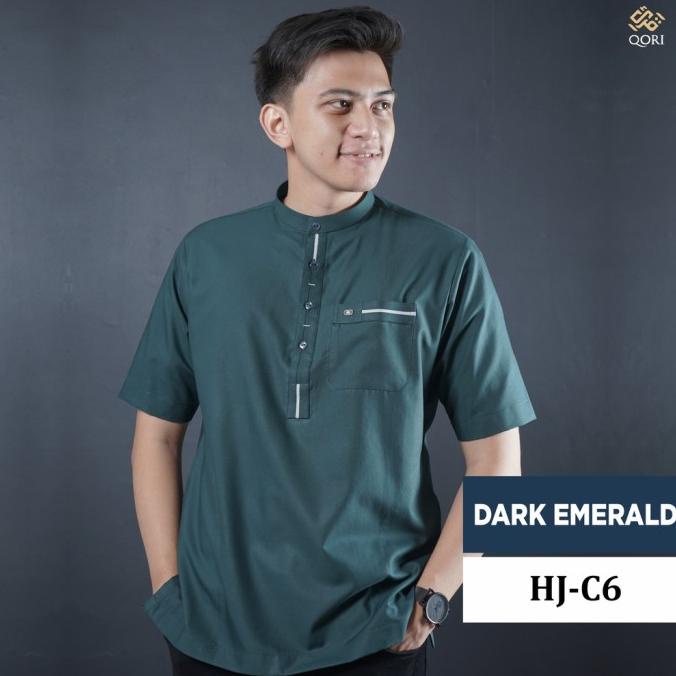 Qori Apparel Baju Koko Casual Hajid (Lengan Pendek)