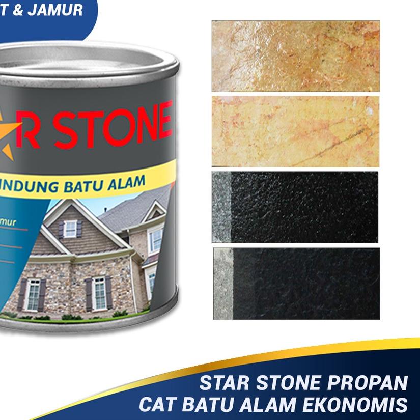 ♞ CAT PELINDUNG BATU ALAM STAR STONE / STAR STONE PROPAN / COATING PERNIS BATU / CAT DINDING BATU AL