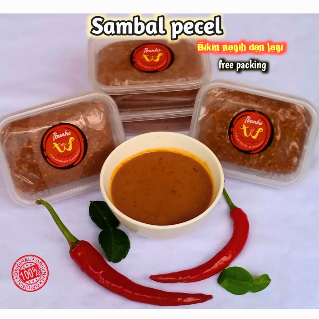 

SAMBAL PECEL / BUMBU PECEL / SAMBAL KACANG / BUMBU KACANG 200 gram
