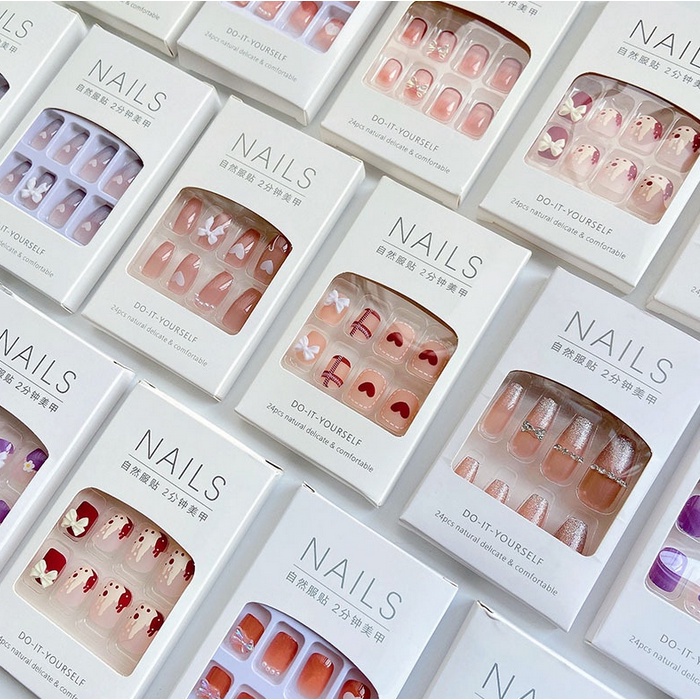 A287-A315 KUKU PALSU FAKE NAILS nail perawatan kaki tangan jari kecantikan peralatan salon murah termurah lucu manik gemes gemas